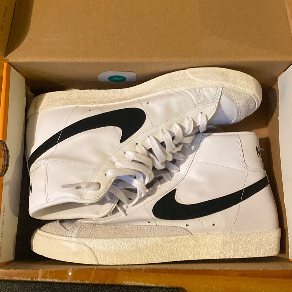 Nike Blazer Mid '77 Vintage VNTG White Black Sail BQ6806-100 Men's Retro Size 11